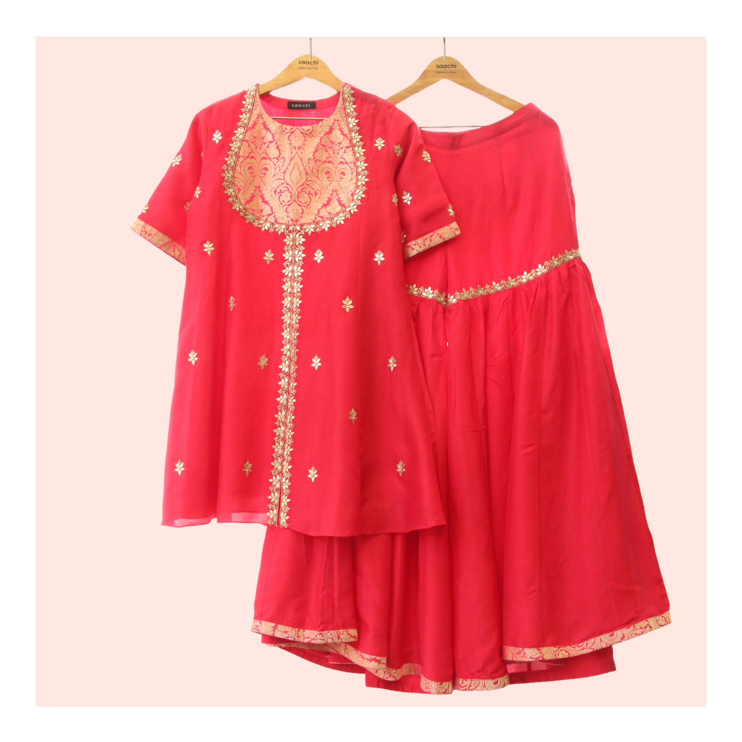Aditri - brocade silk sharara set