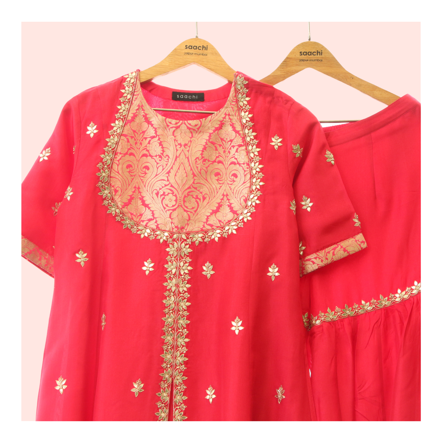 Aditri - brocade silk sharara set