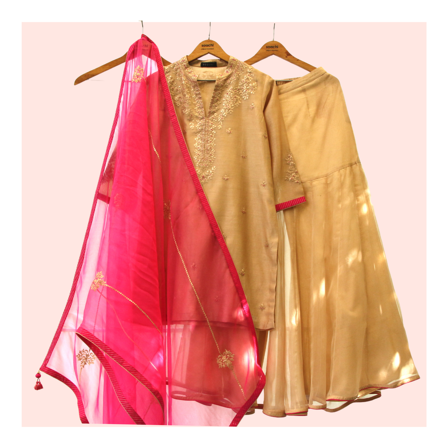 Ameya - chanderi sharara set