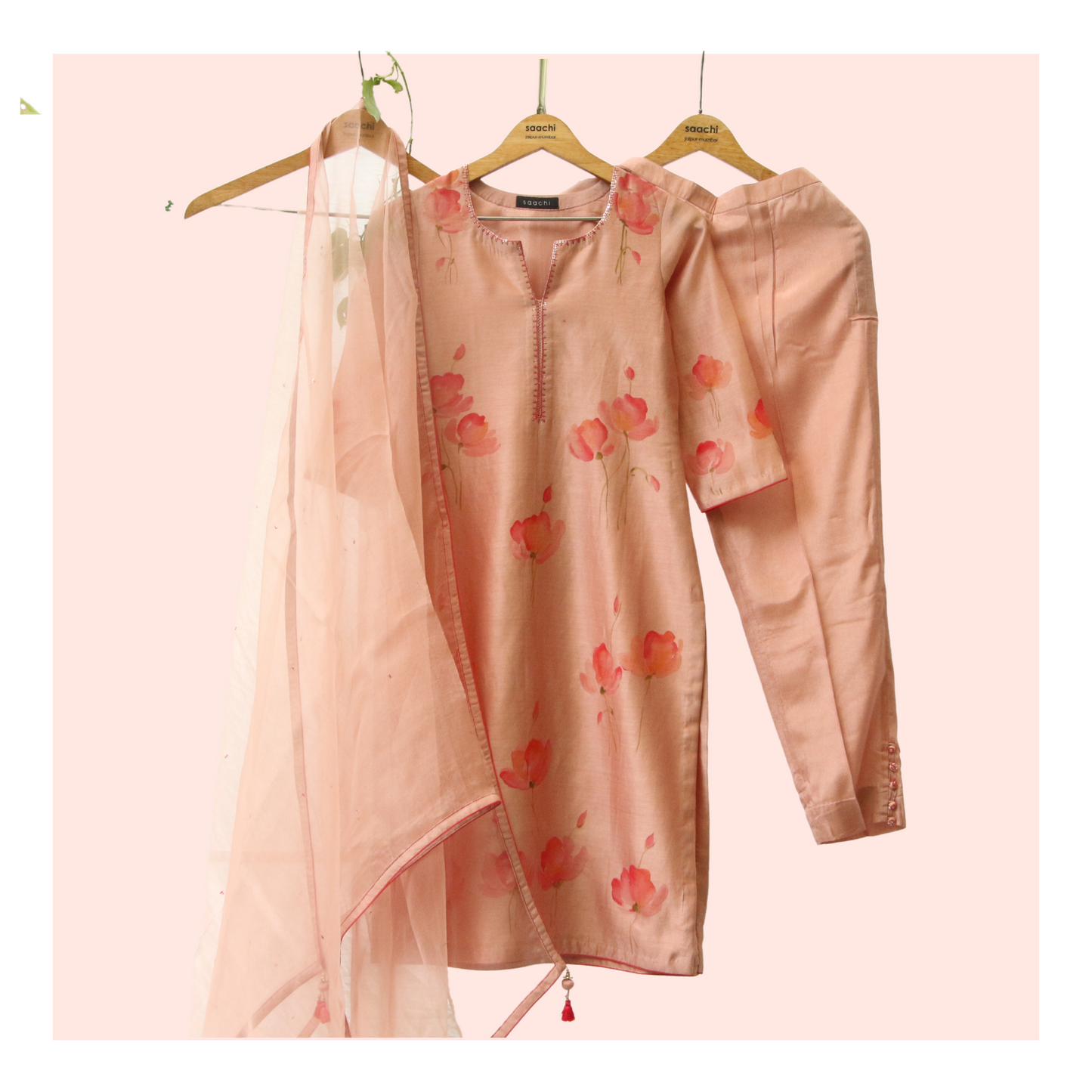 Hand painted kurta set